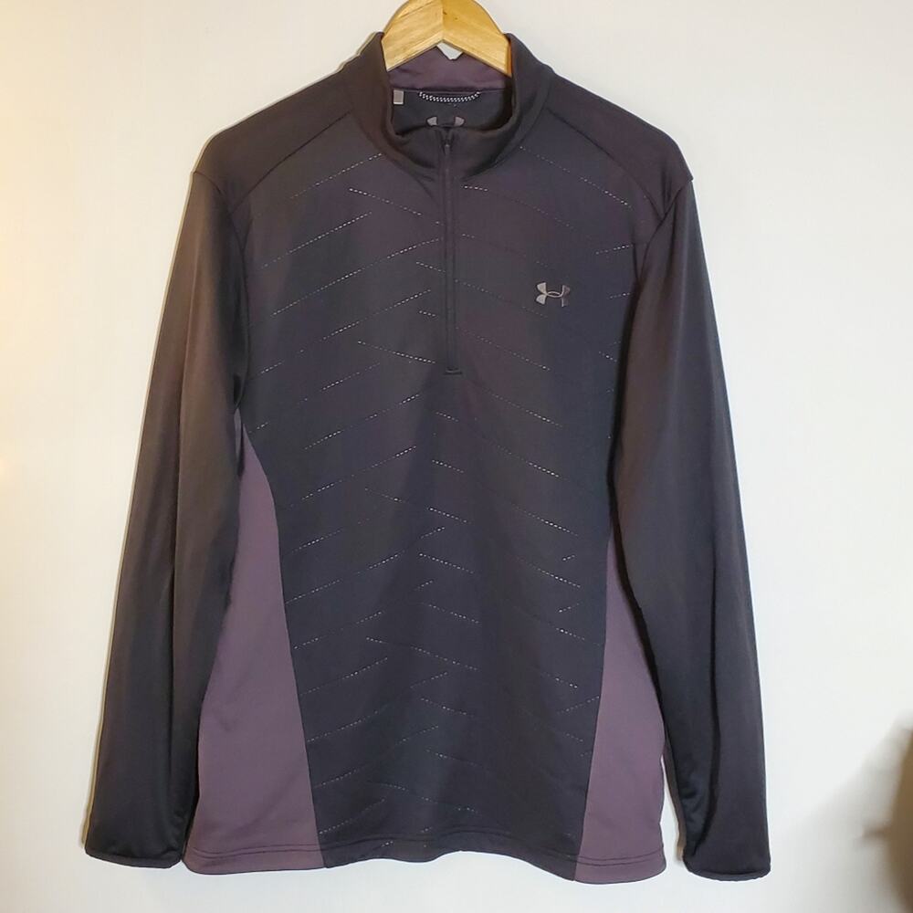 Under Armour Mens Reactor 1/4 Zip Golf Jacket Charcoal Size Large